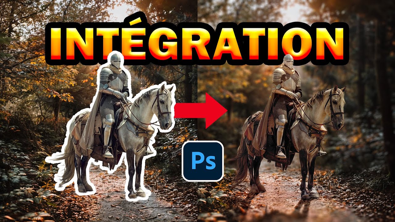 Comment harmoniser rapidement un sujet et un environnement dans Photoshop | Tuto Photoshop