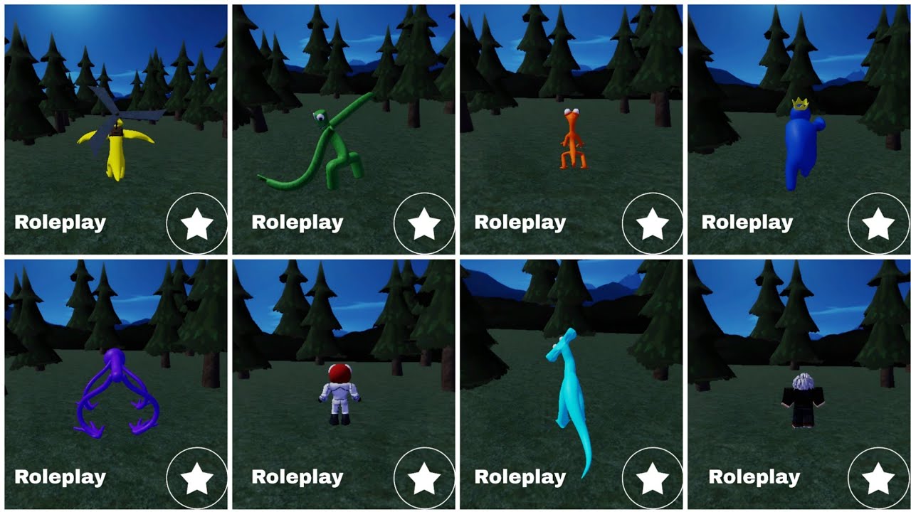 what if i become every one in accurate rainbow morphs hunt my friends (roleplay) 