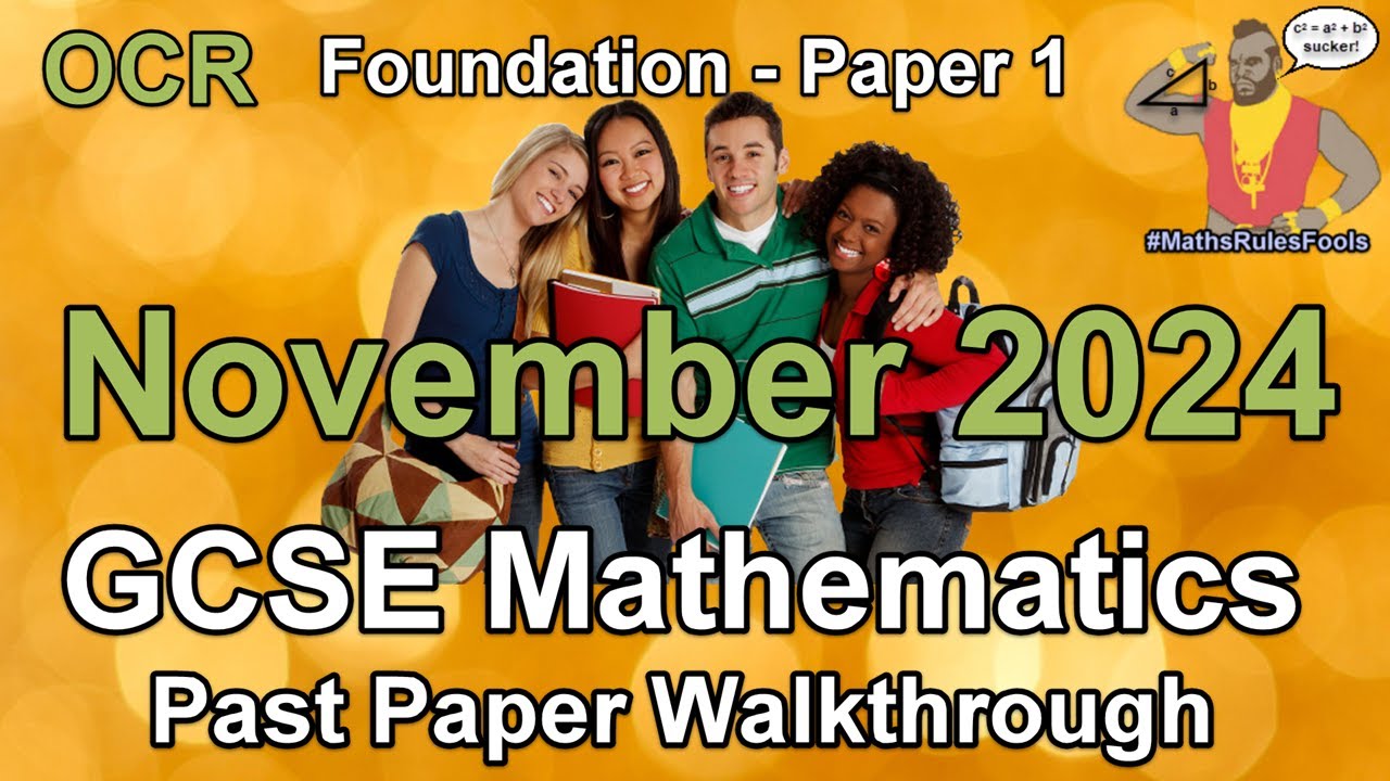 GCSE Maths OCR November 2024 Paper 1 Foundation Tier Walkthrough