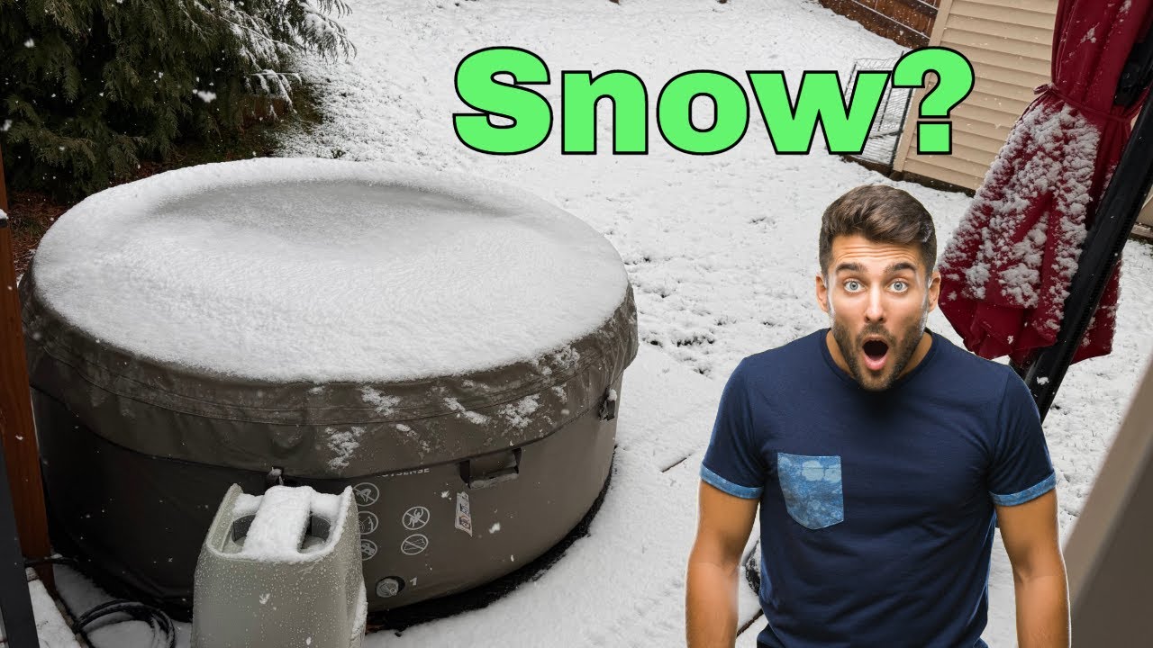 Can you use your inflatable hot tub in the winter? Insulate it!!!