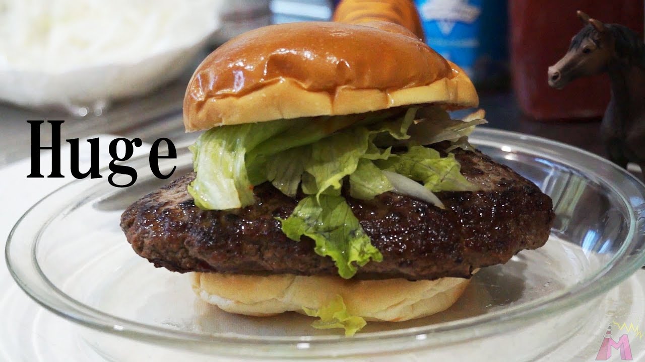 勘だけでアメリカサイズのビッグハンバーガーを自作する｜Huge Hamburger