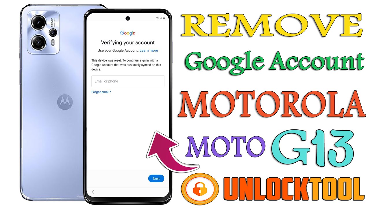 Motorola Moto G13 XT-2331-2 FRP Bypass By Unlocktool | FRP XT-2331 UnlockTool | Google Account G13