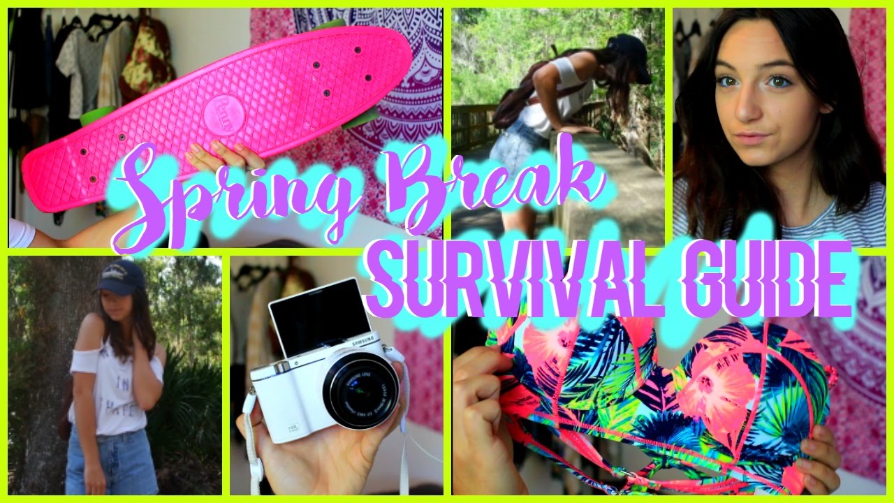 Spring Break Survival Guide // Makeup, Things To Do, Outfits + Essentials
