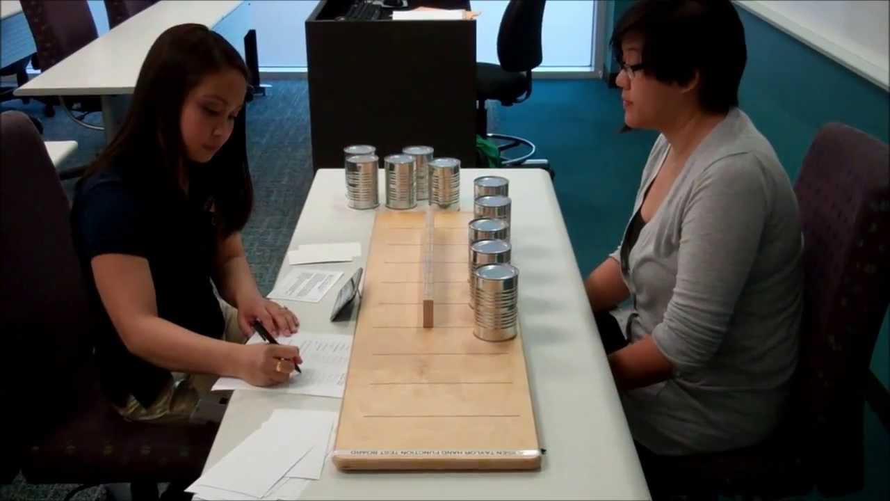 Jebsen Taylor Hand Function Test