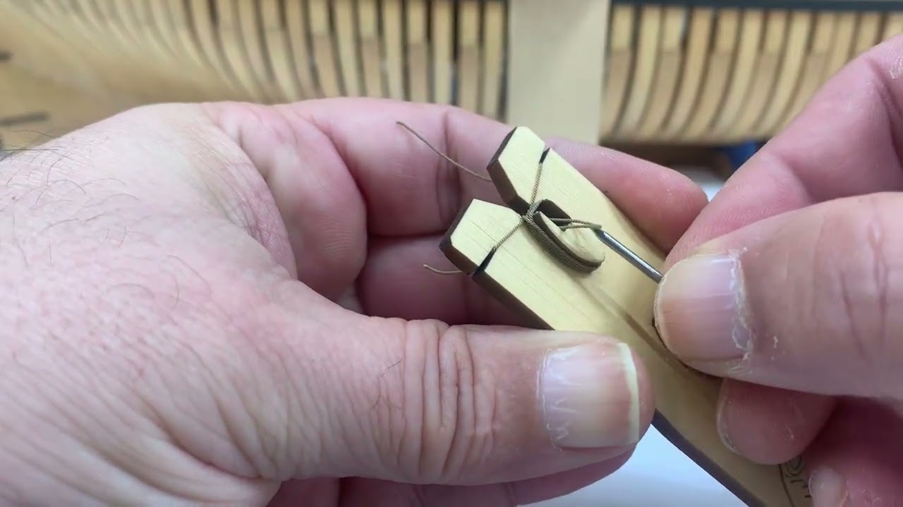 Making Rope Hanks for belaying pins and cleats on your ship model