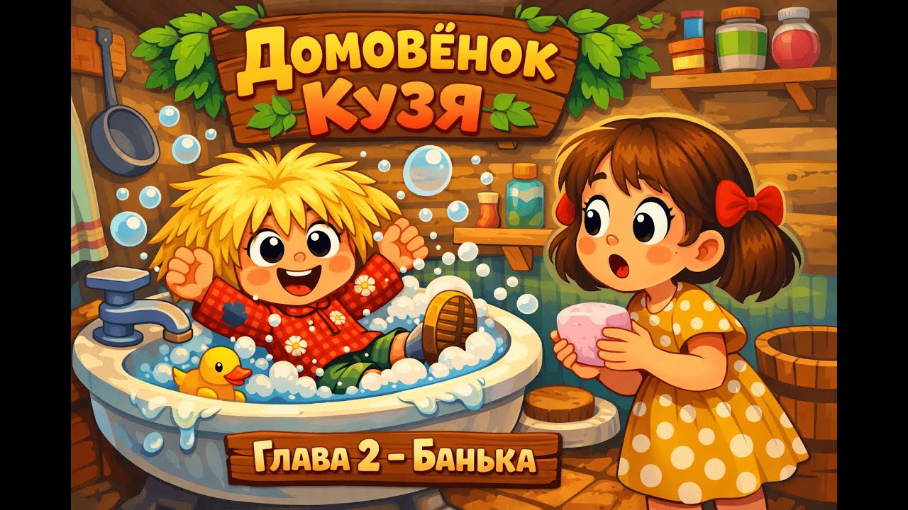 Домовёнок Кузя. Глава 2 - Банька.