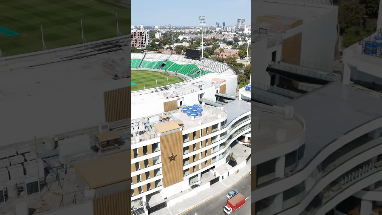 Renovation of Gaddafi Stadium Lahore #foryou #youtubeshorts #cricket #stadium