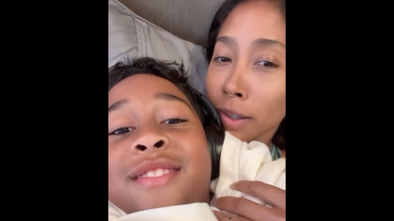 Apryl Jones Shows Off Son Megaa's Mustache! 👨🏾