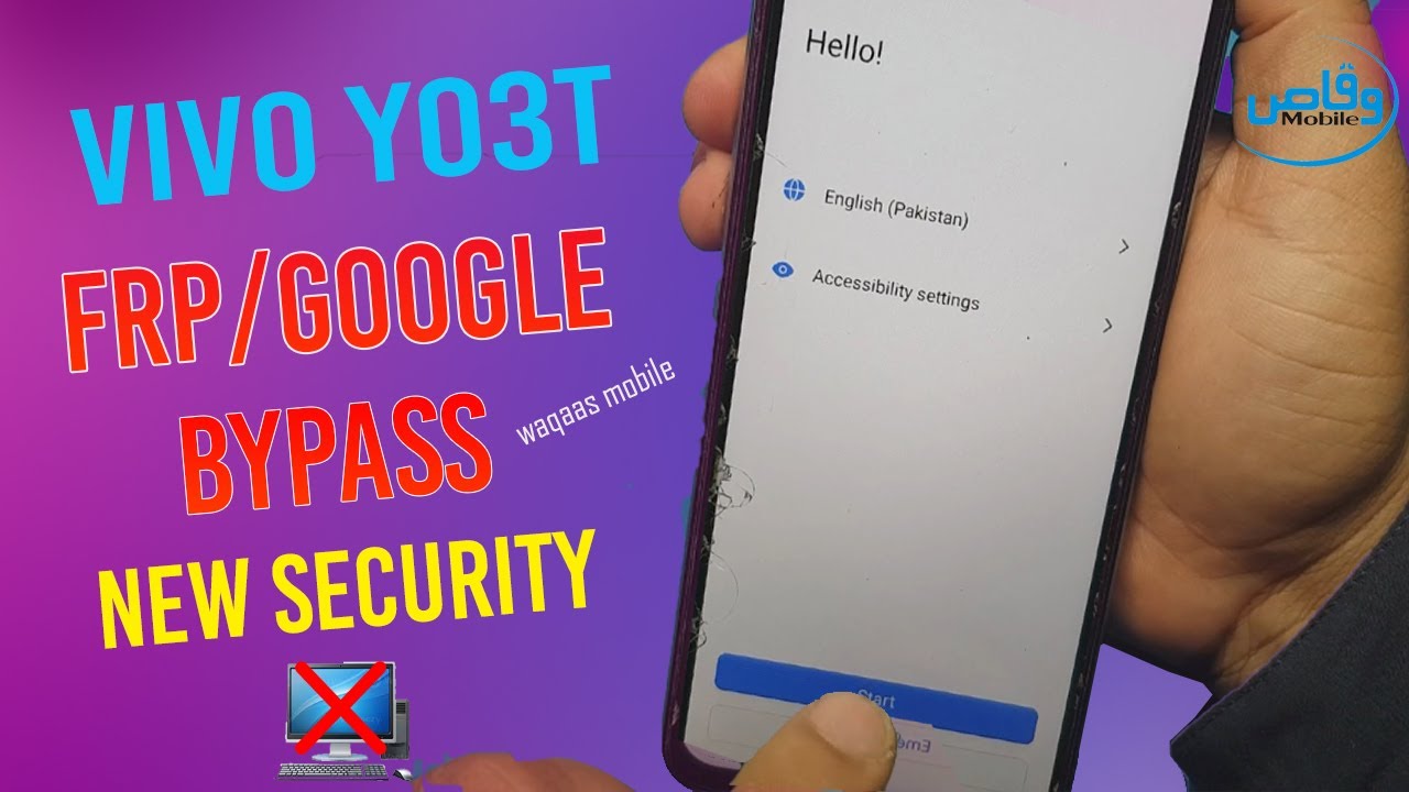 Vivo y03t Android 14 latest Security frp/Google lock bypass without pc by waqas mobile