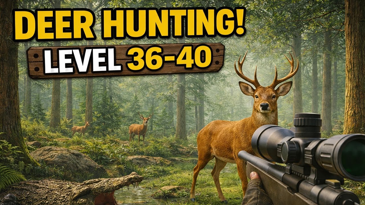 Extreme Deer Hunting Gameplay 🦌 | Sniper Levels 36–40