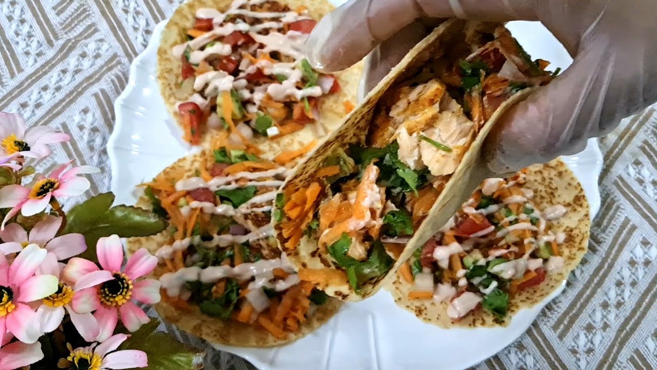 рецепт рыбных тако 😋 простые рецепты блюд