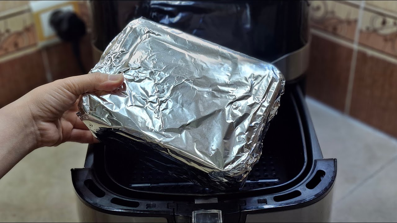 It's quick, I just wrapped it in foil and put it in the fryer, it was done without any hassle.