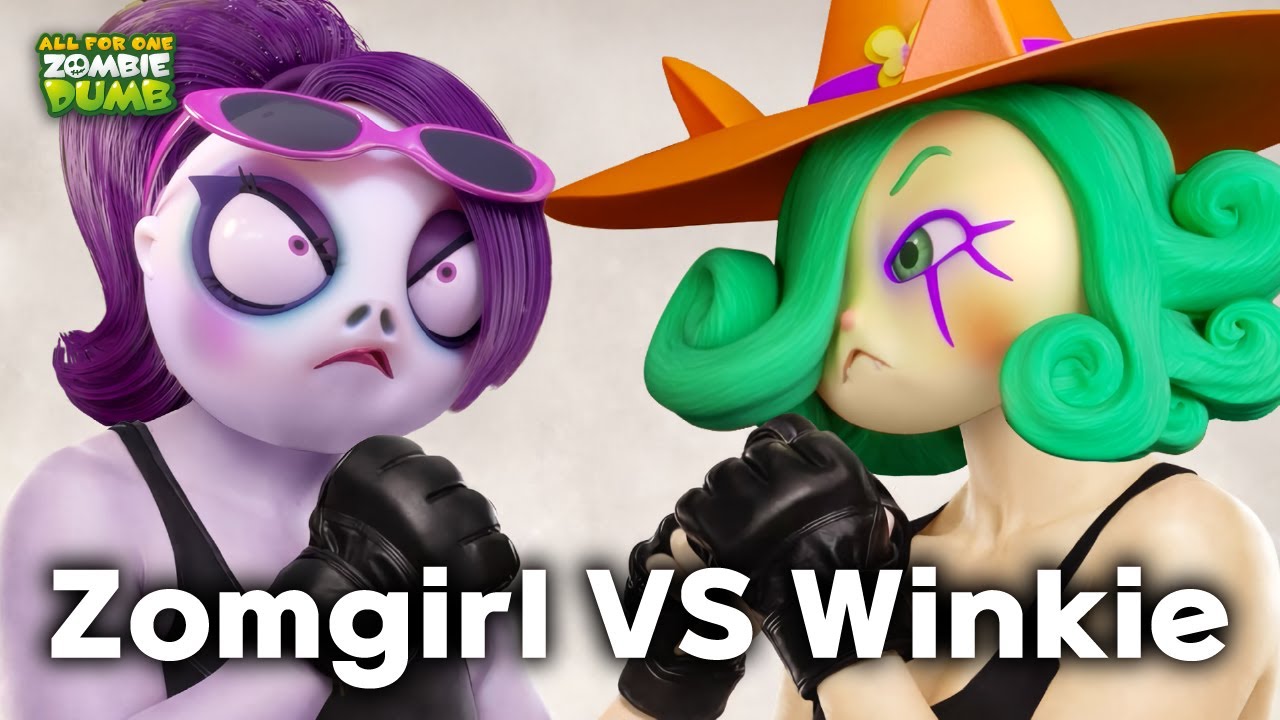 Zomgirl vs Winkie | Zombiedumb Collection | All Seasons | Korean Animation