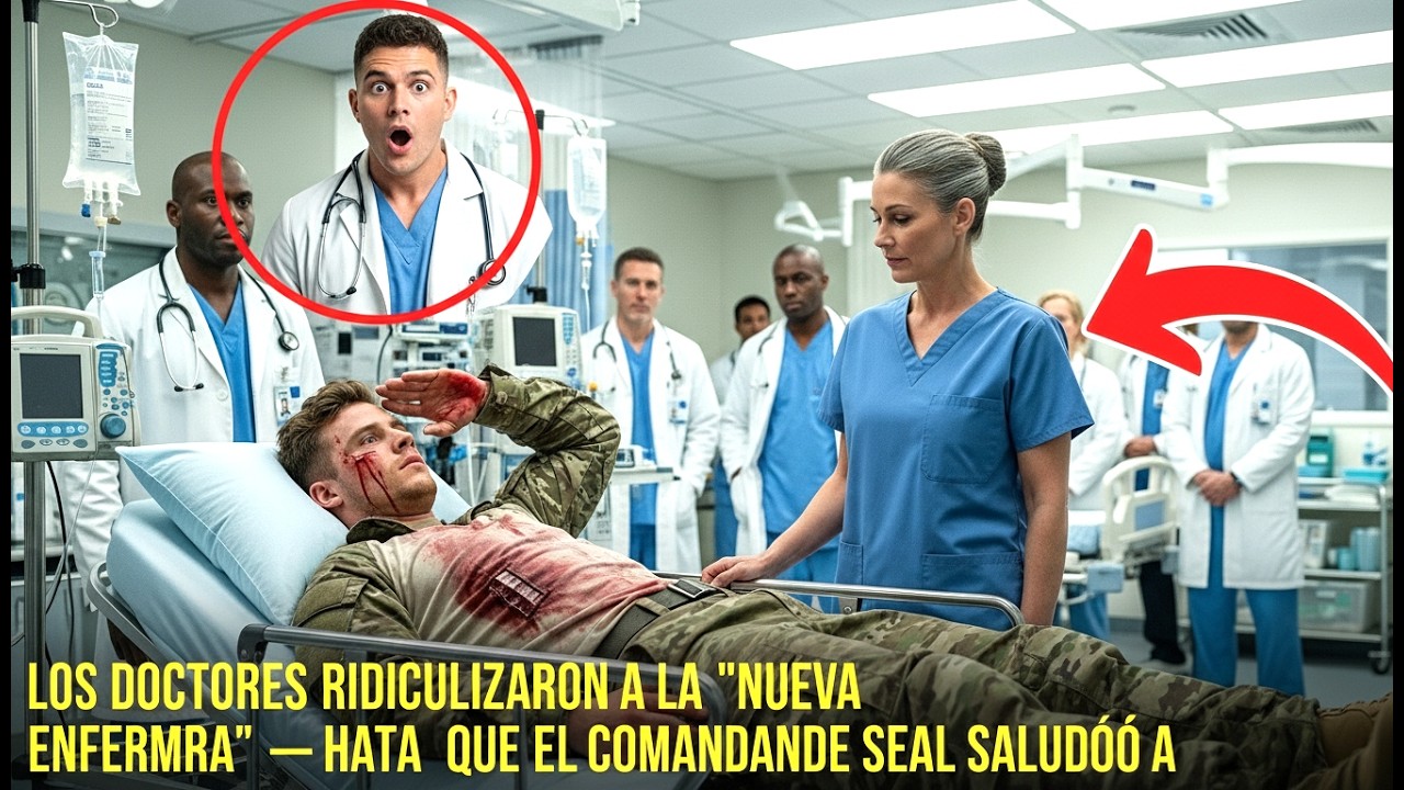 LOS DOCTORES RIDICULIZARON A LA “NUEVA ENFERMERA” — HASTA QUE EL COMANDANTE SEAL SALUDÓ A