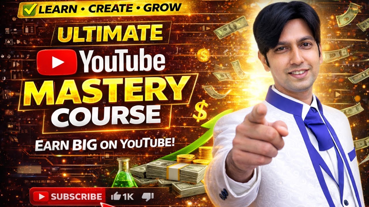 Complete YouTube Mastery Course | Learn, Create & Grow on YouTube (2026)