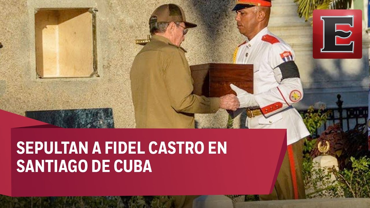 Cenizas de Fidel Castro son depositadas en cementerio de Santiago de Cuba