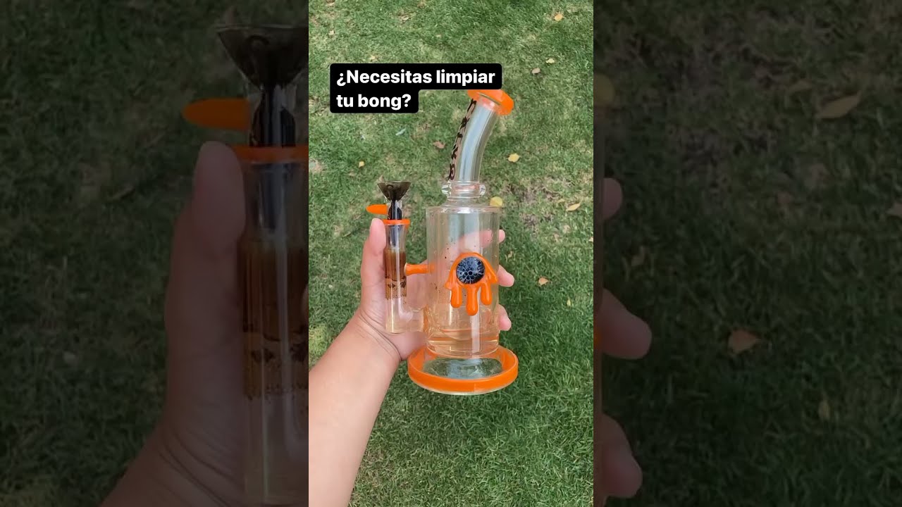 Limpiador de bongs - Antes y despu&eacute;s