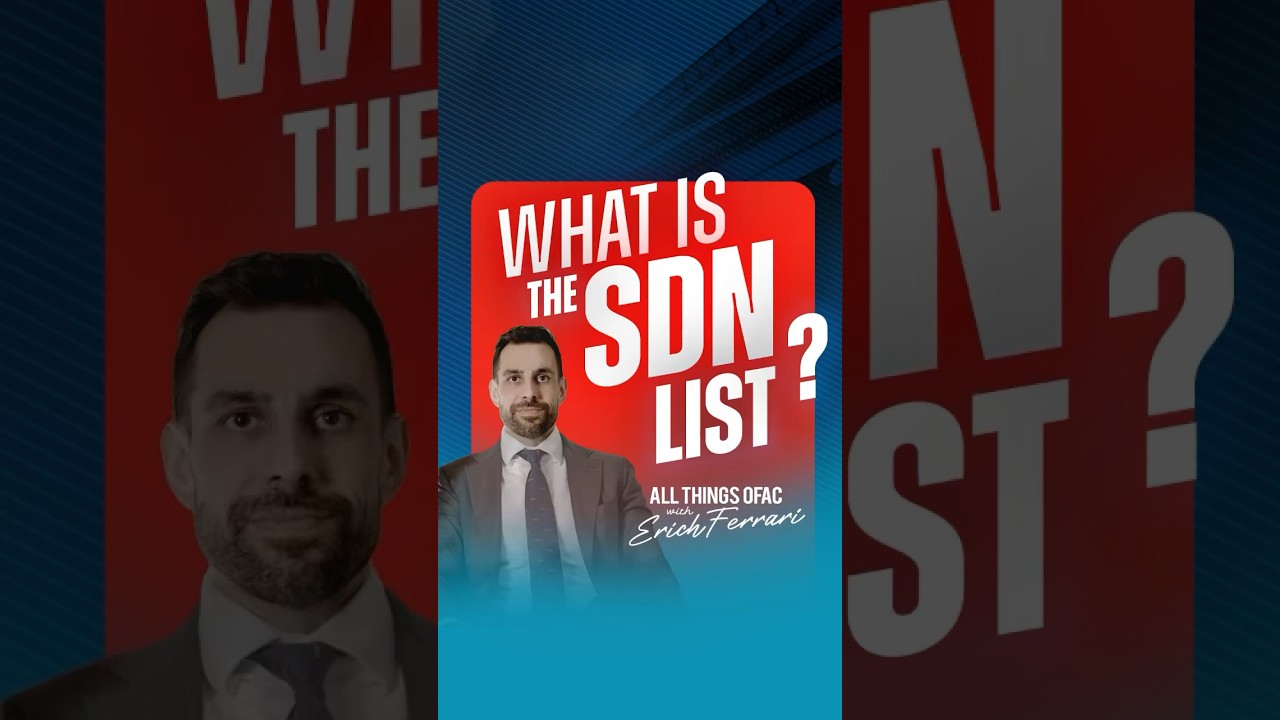 What is the SDN List? #ofac #sanctions #speciallydesignatednationals