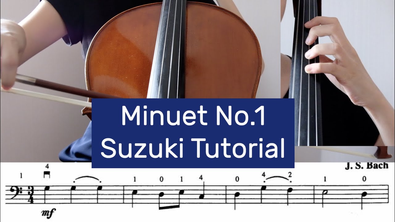 3. Minuet No.1 - Suzuki Cello Book 2 Tutorial by Cello Studio