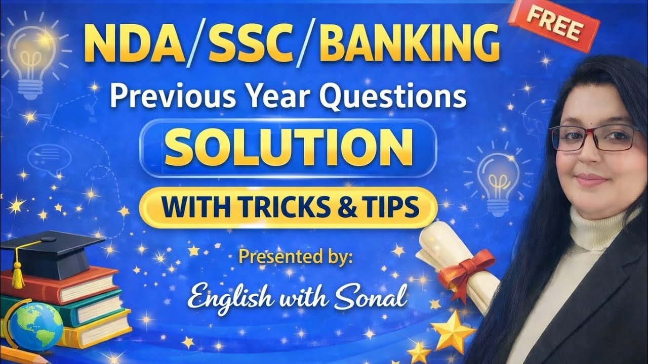 🚀2025 Competitive Exams English Practice| NDA • SSCCGL • BANKING🎯last year exam+ Smart Tricks & Tips