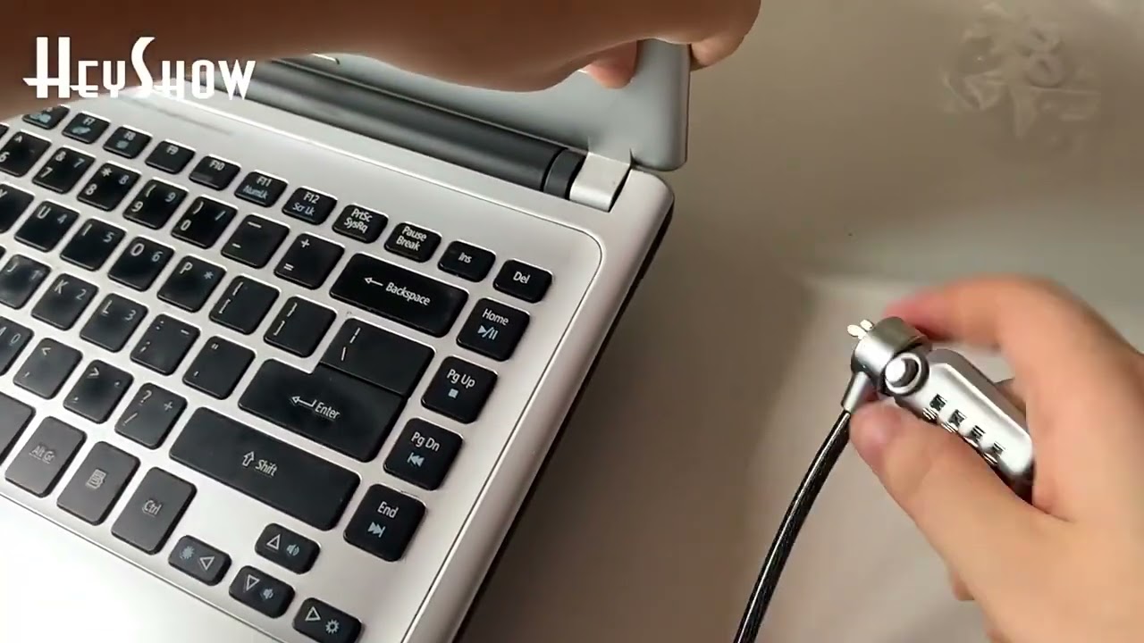 Cadena de Acero 1.2metros con Clave Antirrobo para Laptop