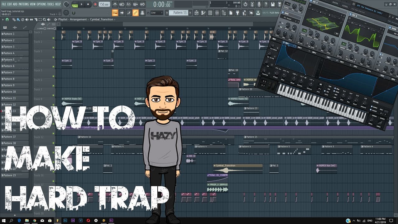 How to make HARD TRAP | FL Studio Tutorial + FLP |