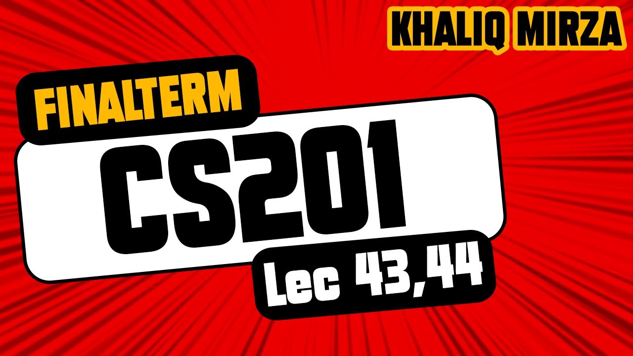 CS201 | MATRICES | Lesson No. 43 and  44 | SHORT LECTURES | By: Prof. Khaliq Mirza