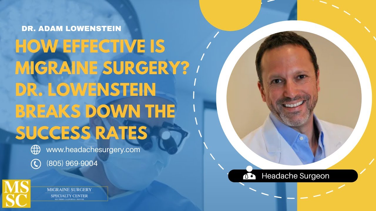 How Effective Is Migraine Surgery? Dr. Lowenstein Breaks Down the Success Rates