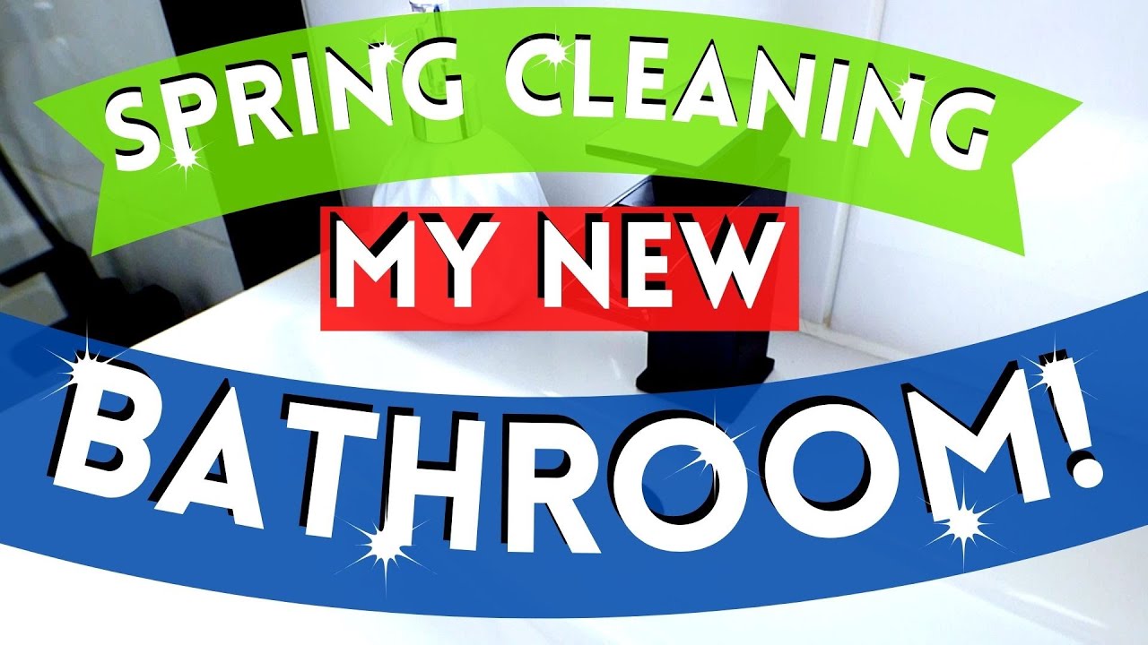 *NEW* BATHROOM SPRING CLEAN [BLACK & WHITE MAKEOVER + BATHROOM SPRING CLEAN 2021 CLEAN WITH ME]