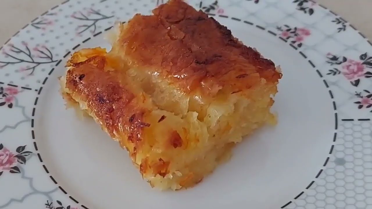 Греческий апельсиновый пирог с фило, простой веганский рецепт.