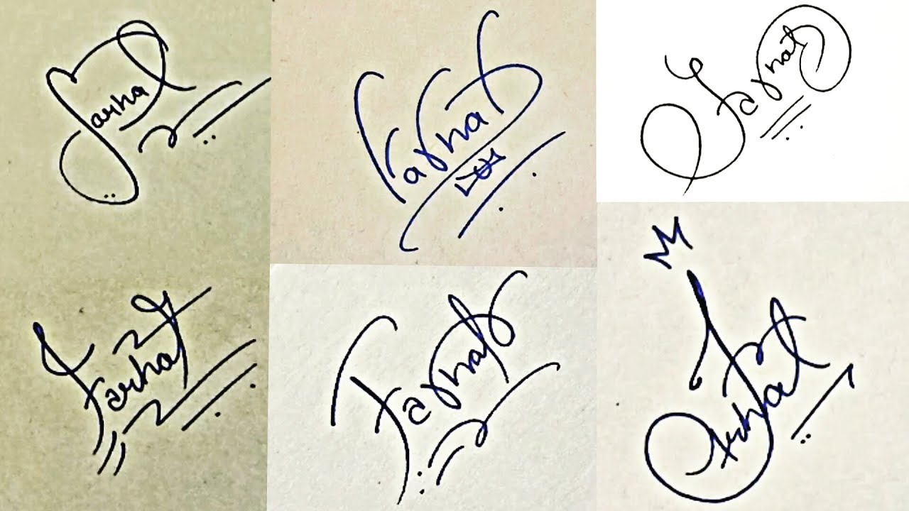 How to Draw Signature like a Billionaire(For Alphabet 