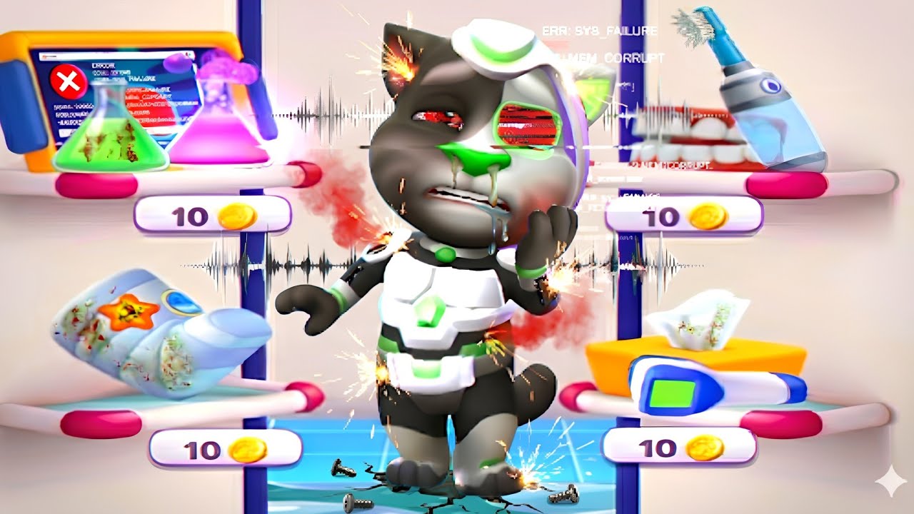 My Talking Tom 2 Lunar New Year update Cyborg Set unlocked Gameplay Android ios 