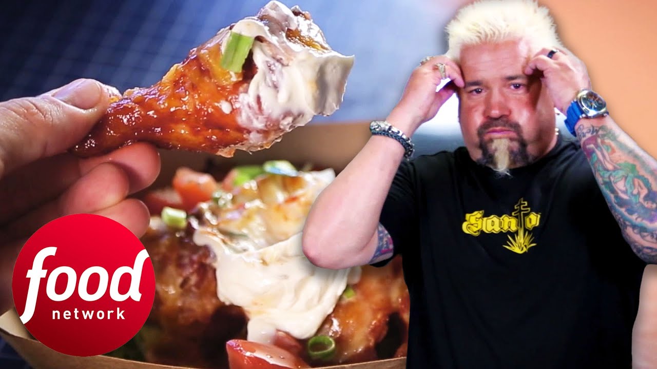 Guy Fieri Eats One Of The Most Unique Dishes He Has Seen On Triple-D | Diners, Drive-Ins & Dives