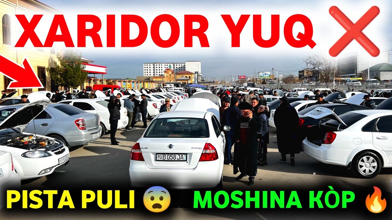 8 февраля 2026 😰 ENDI NARX FAQAT TUSHADI ✅ QARSHI MOSHINA BOZORI NARXLARI 2026 ‼️ #sardorbekuz 