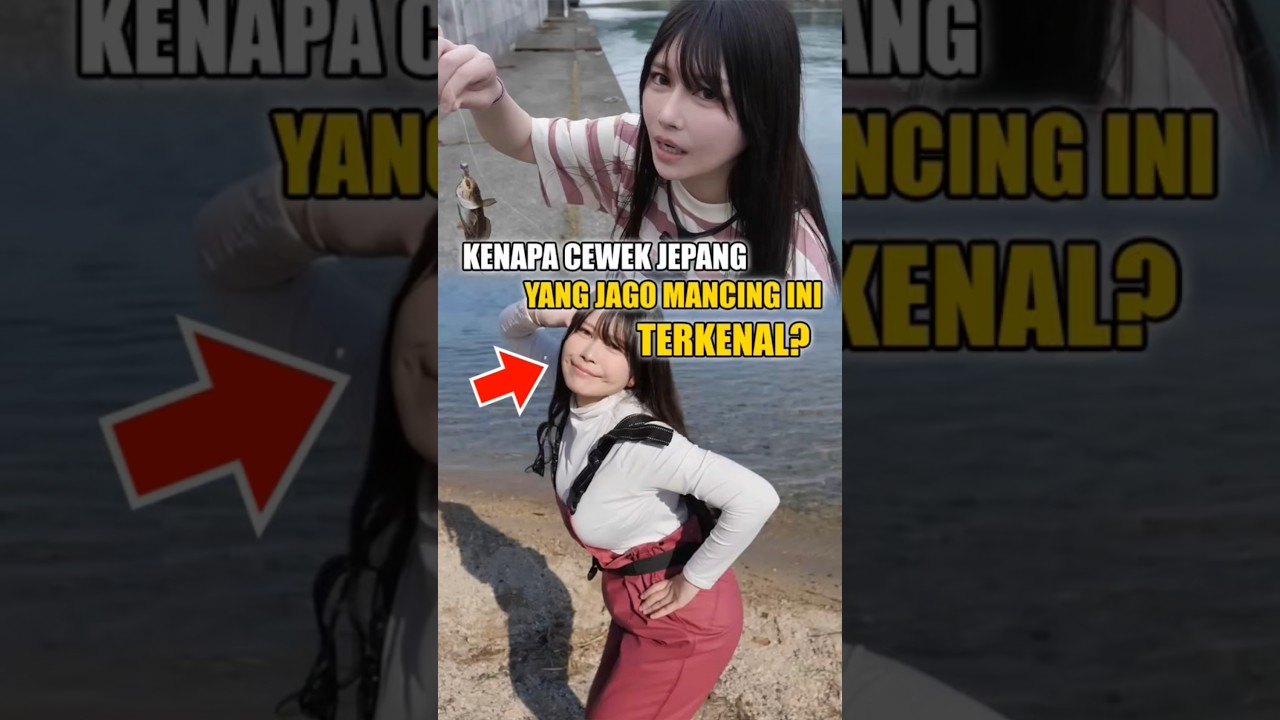 Cewek Jepang Ini Terkenal Karena Mancing Ikan? #japan #mancing #shorts #fishing #japanese #viral