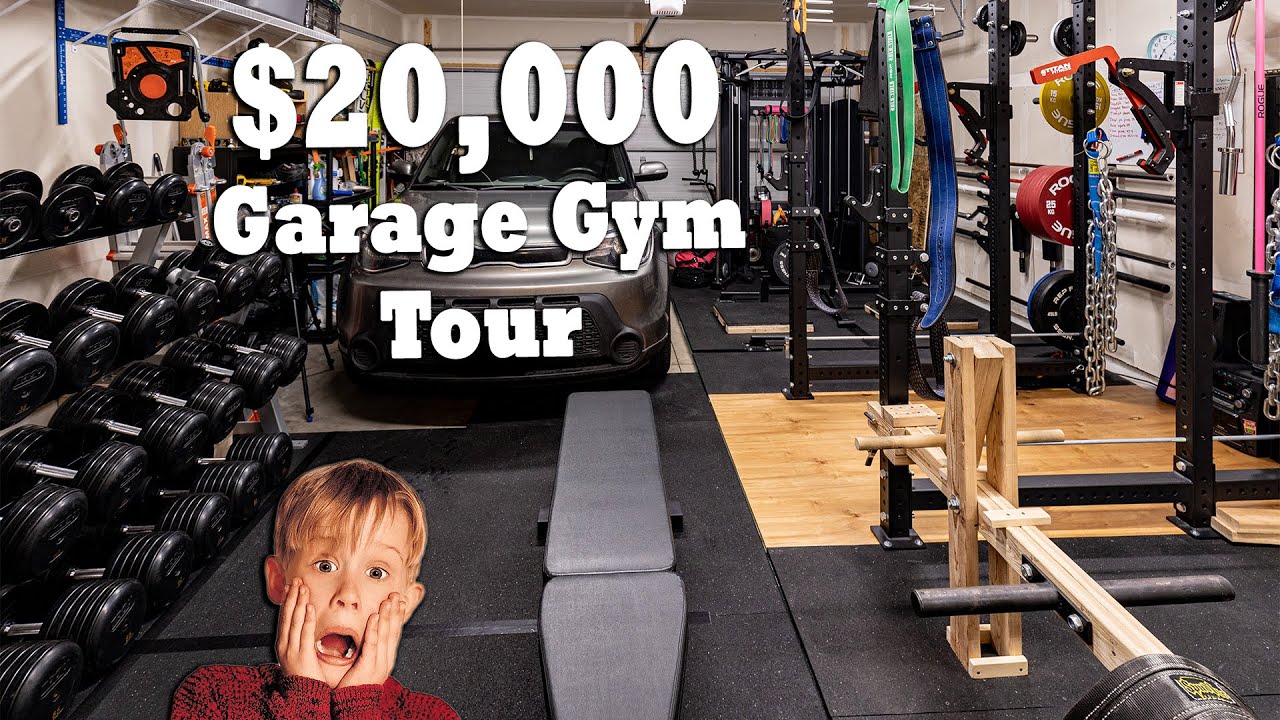 Crazy Home Garage Gym Tour!