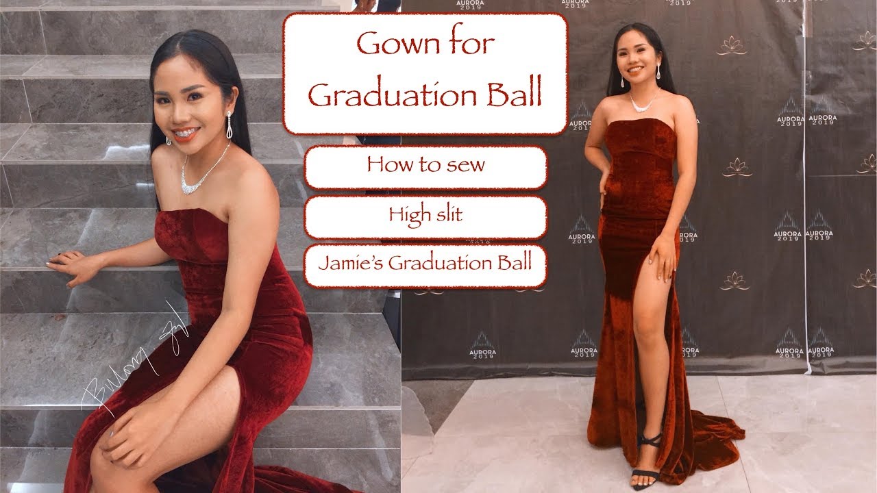 I made my Client a Velvet High Slit Mermaid Dress : Jamie's Graduation Ball 2019 | Vlog #10