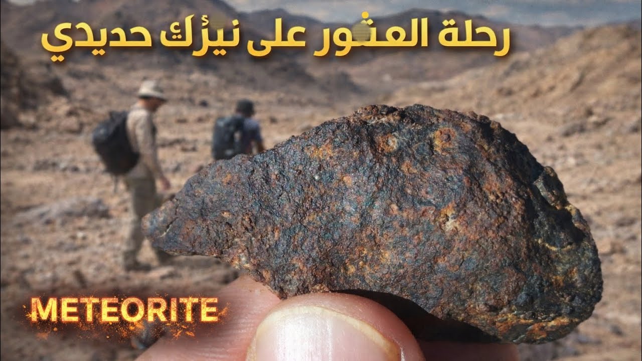 رحلة البحث كانت طويلة… ولكن النتيجة نيزك حديدي! ☄️🔥
