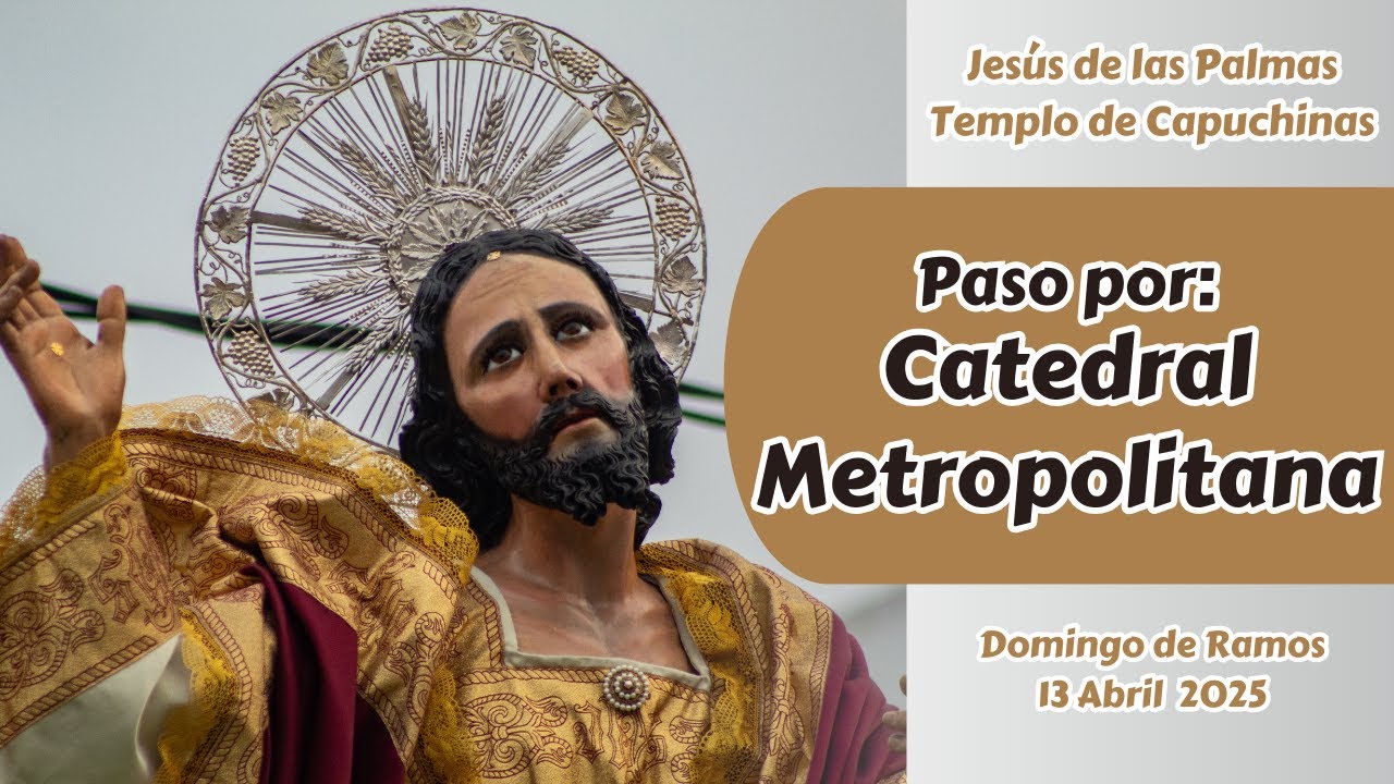 Procesión de Jesús de las Palmas por Catedral Metropolitana | Semana Santa 2025