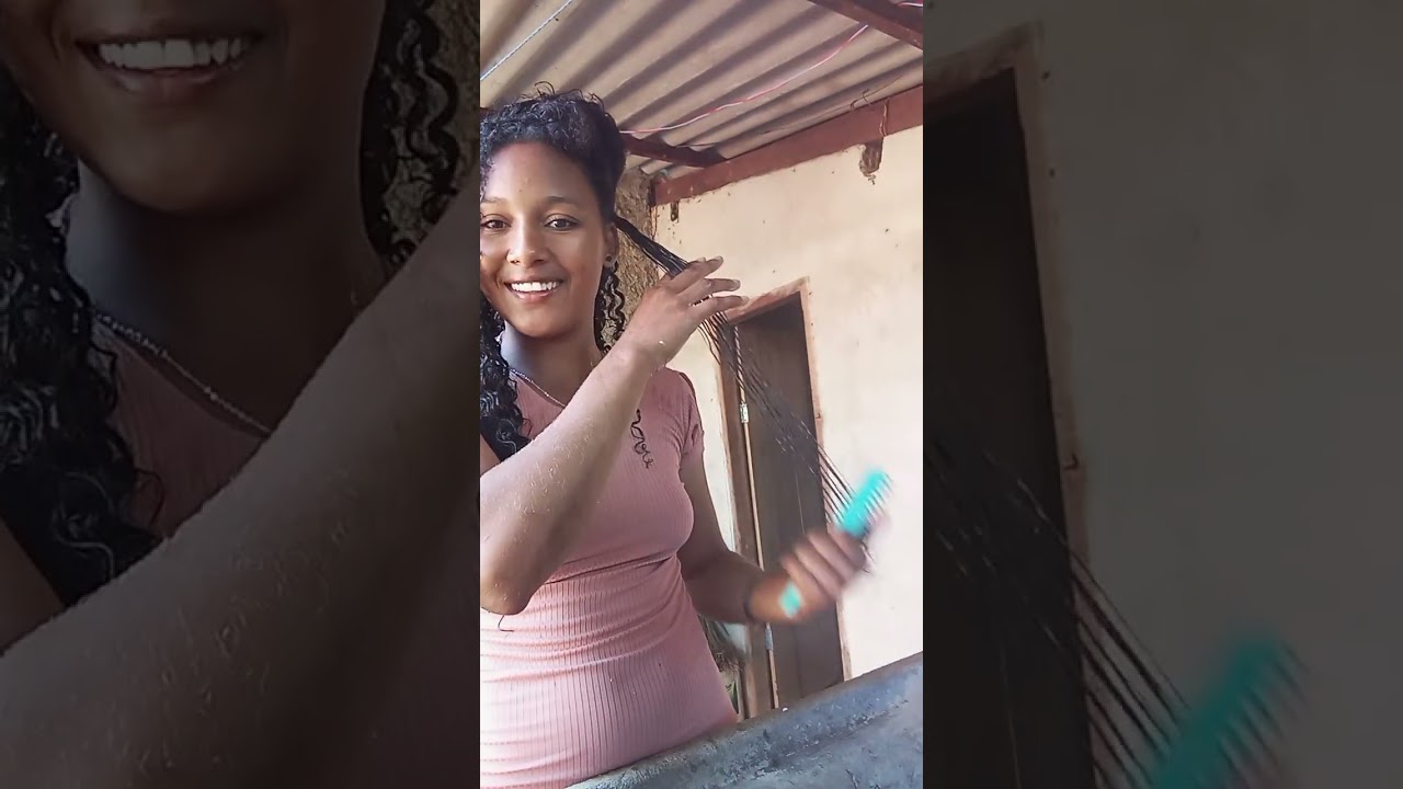 Finalizando meu cabelo pro dia dia #cat #cacheadas #finalização 