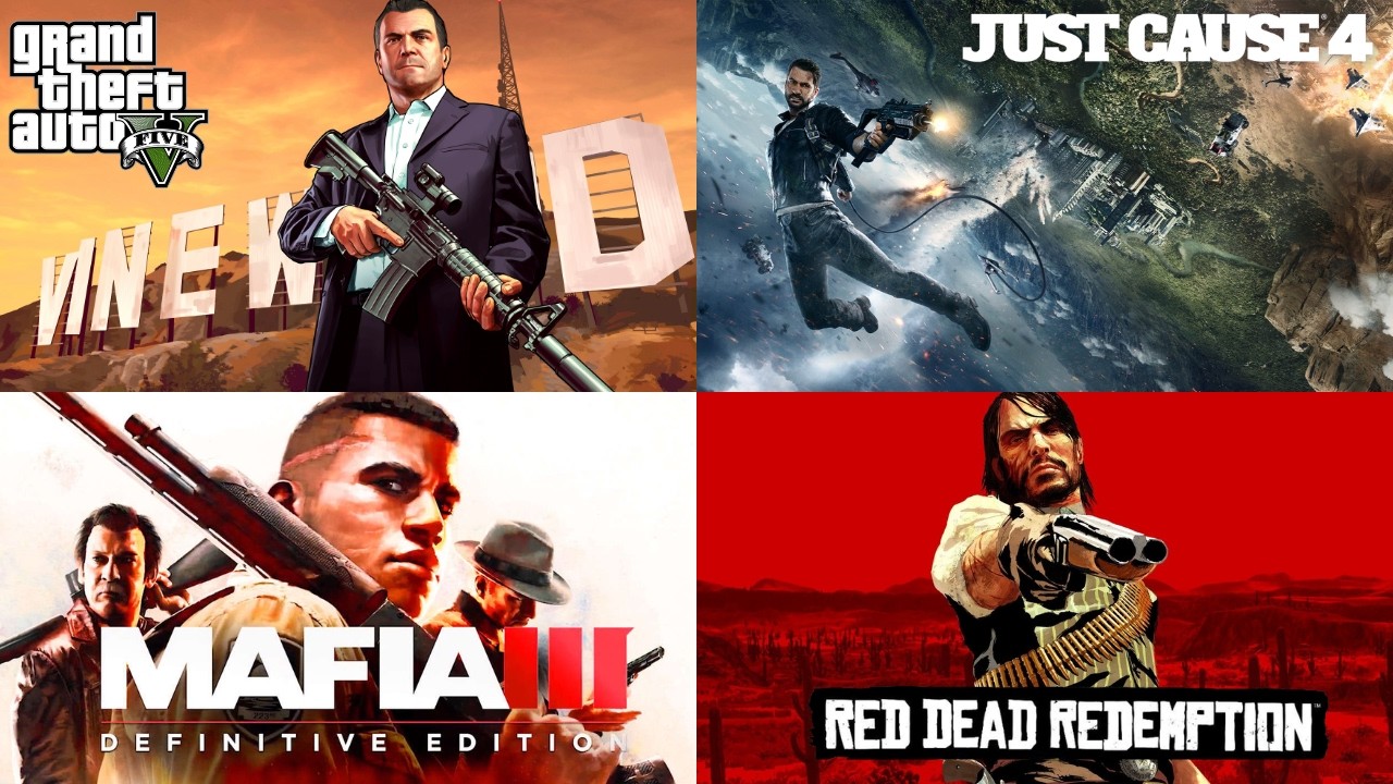 Grand Theft Auto 5 - Just Cause 4 - Mafia 3 Definitive Edition - Red Dead Redemption | FSSG