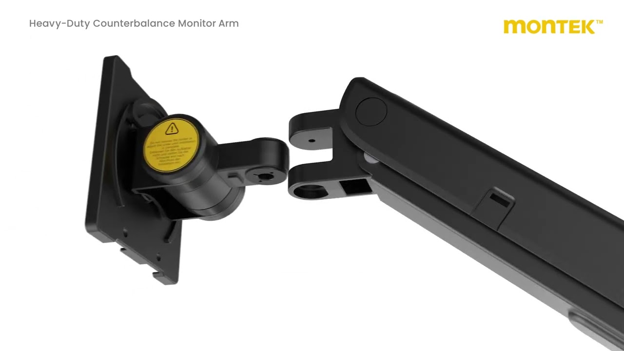 monTEK Aluminum Tall Extended Single Monitor Arm for 17-57