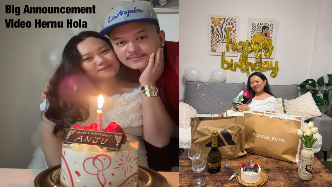 Babyji ❤️ ko Birthday 🎂 Celebration 🎉 Gardai Plus Big Announcement 📢| Happy Birthday My Wife 🎂🎈