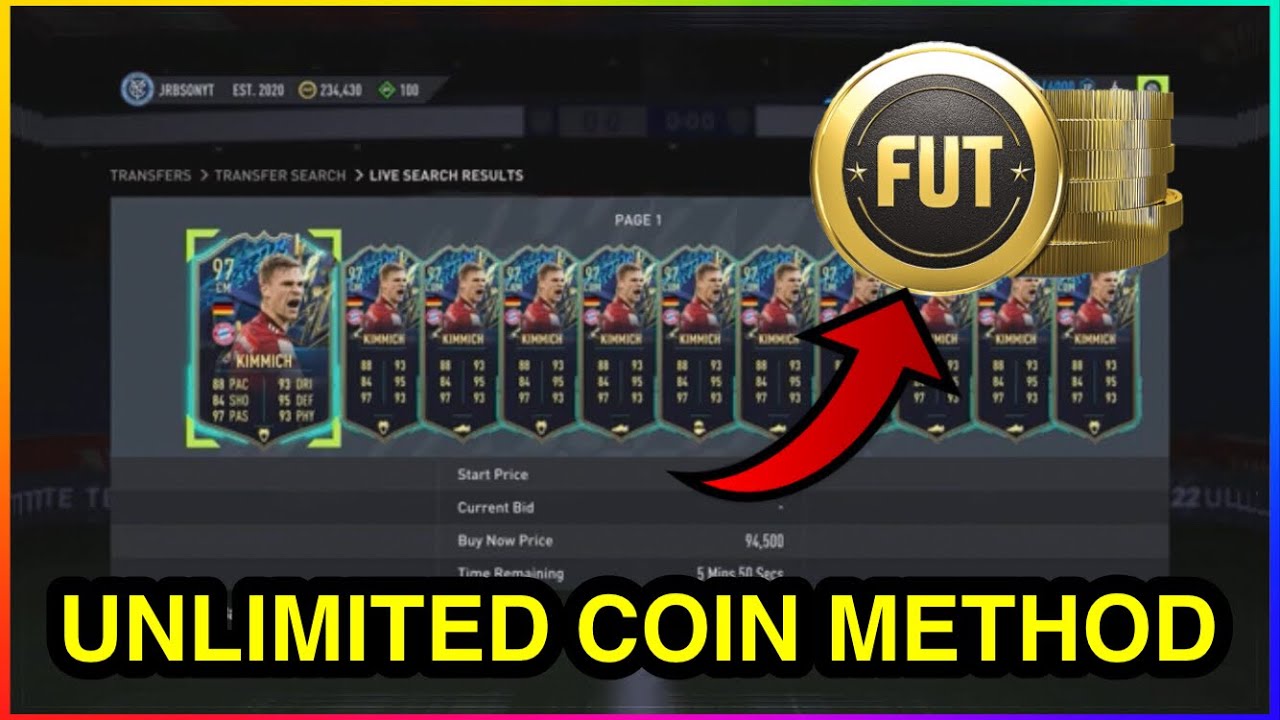*NEW* UNLIMITED COIN METHOD IN FIFA 22 ULTIMATE TEAM | FIFA 22 SNIPING FILTER
