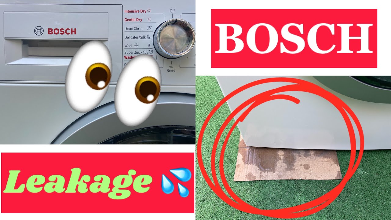 BOSCH Washing Machines / Washer Dryer  leakage/ water patch on floor from hidden place
