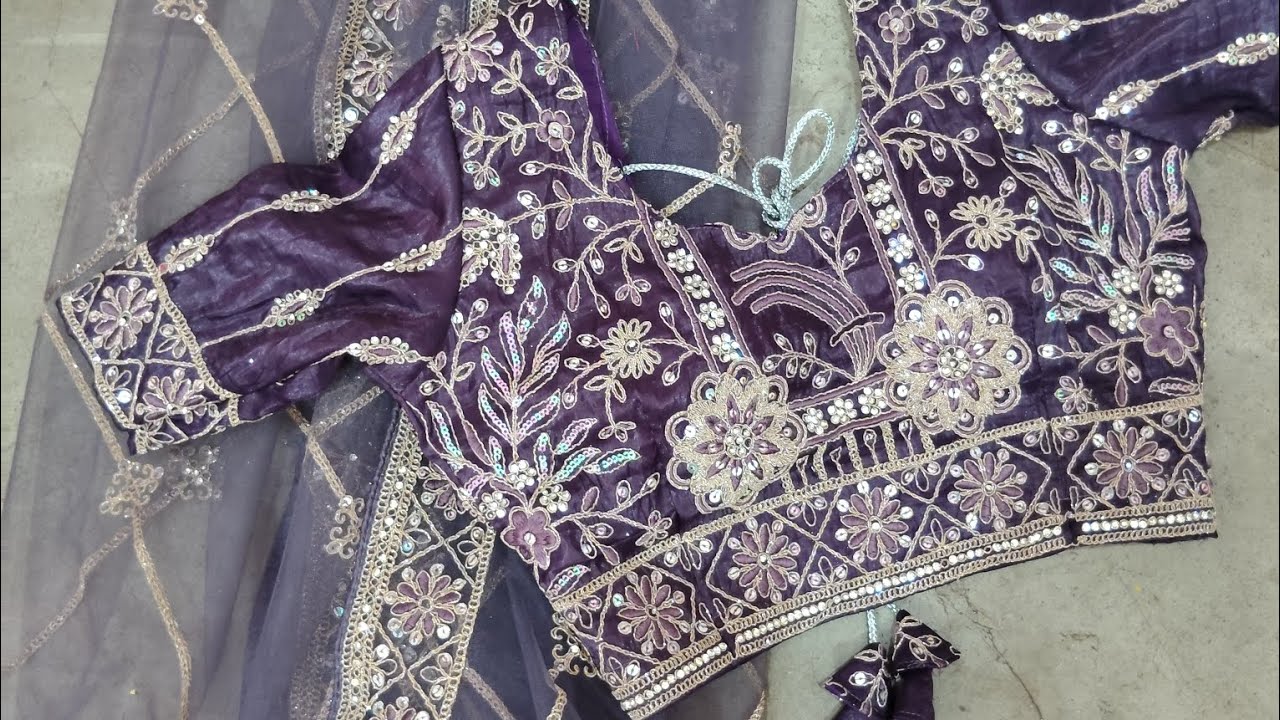 Lehenga blouse banana sikhe#trending wedding lehenga#video#stiching