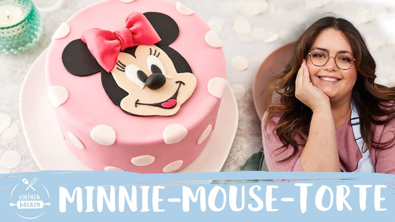 Minnie-Mouse-Torte – einfache Schritt-für-Schritt-Anleitung 😍 I Einfach Backen