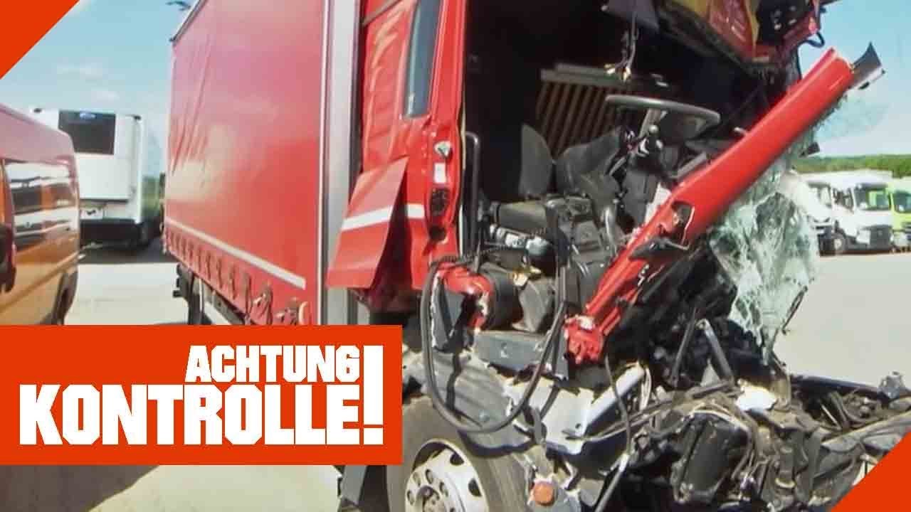 Abschleppen EXTREM! LKW muss nach Horror-Crash abgeschleppt werden! | Achtung Kontrolle | Kabel Eins