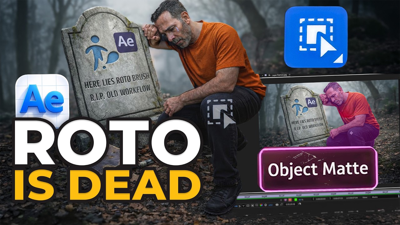 After Effects NEW Object Matte Tool | AI Rotoscoping is HERE