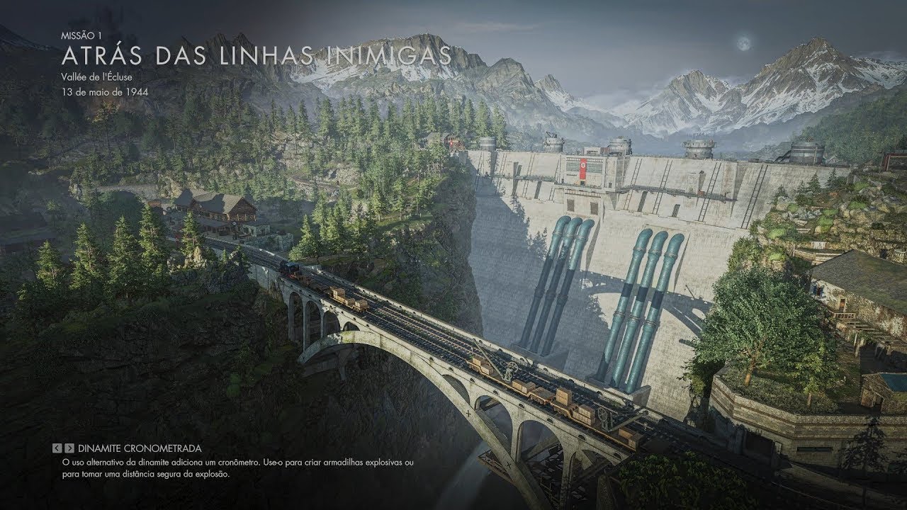 Atrás das linhas inimigas - sniper elite resistance- missão 1